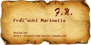Fröschl Marinella névjegykártya